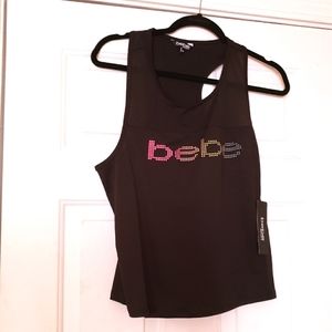 Bebe Sports Tank Sz-M Black Multi
